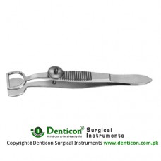 Wies Chalazion Forcep Groved Upper Jaw Stainless Steel, 9.5 cm - 3 3/4"